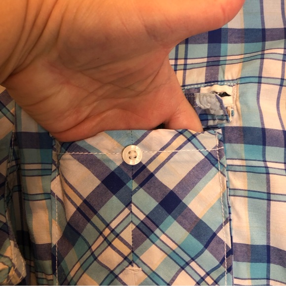 Helix Men’s Plaid Button Down Shirt with Double Pockets. Size XXL - Picture 4 of 12